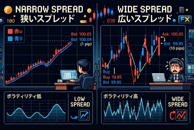 なぜスプレッドは変動するのか?主な原因を解説 なぜスプレッドは変動するのか?主な原因を解説