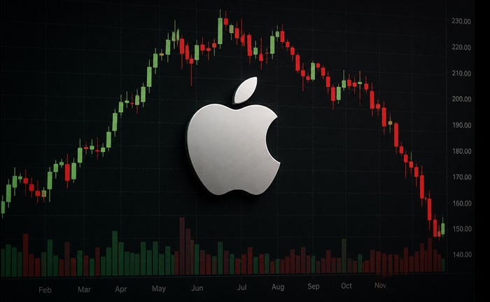 Las acciones de Apple caen tras récord Las acciones de Apple caen tras récord
