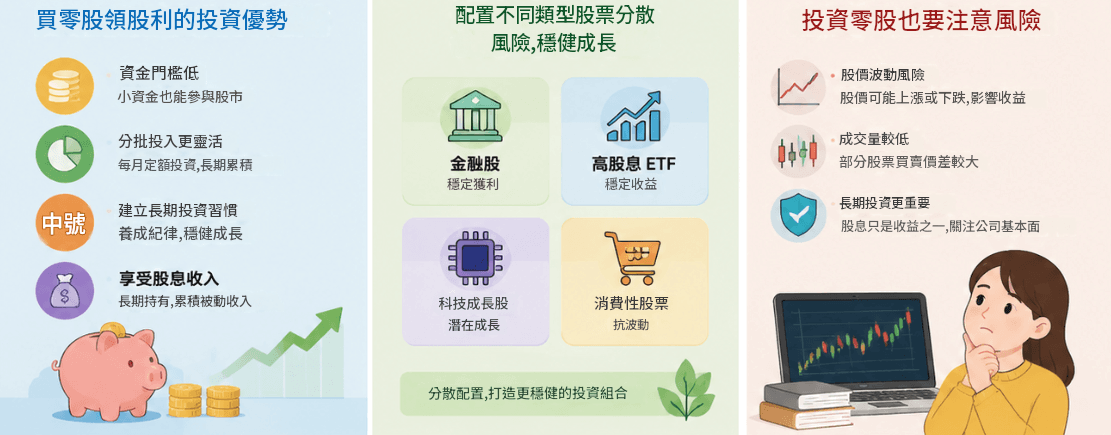 買零股的優勢、風險 買零股的優勢、風險