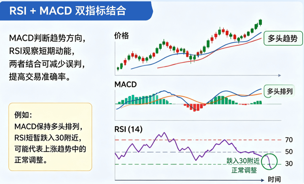 RSI结合其他指标