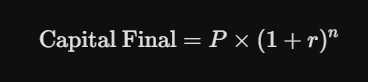 Fórmula para calcular el capital final