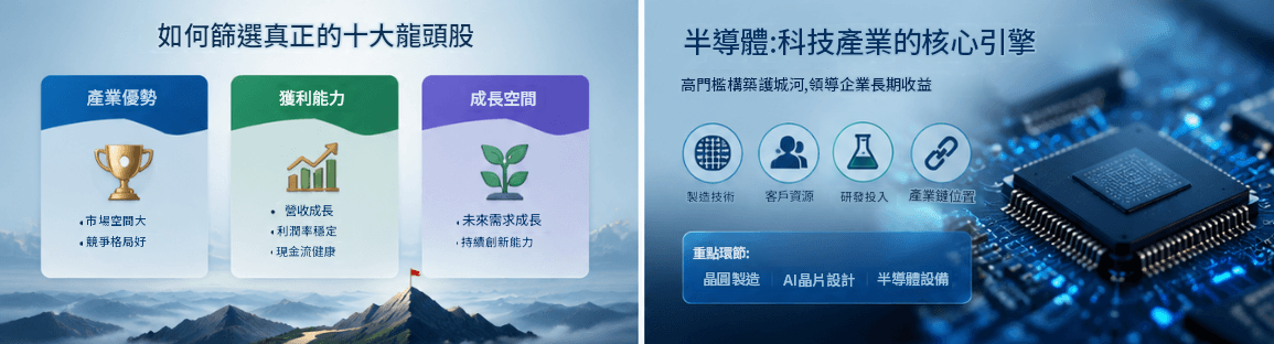 篩選十大龍頭股的方式 篩選十大龍頭股的方式