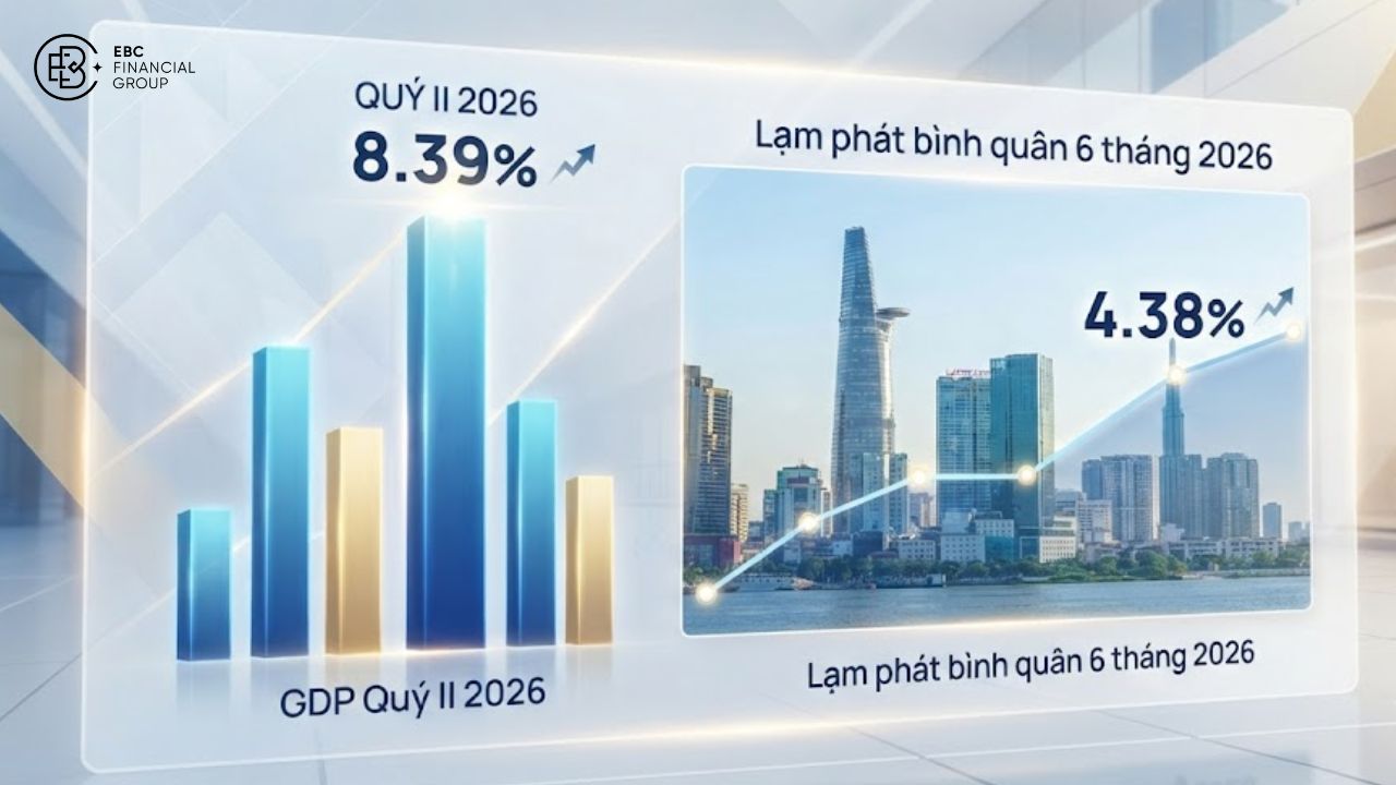 Kinh tế Việt Nam tháng 6/2026: GDP quý II tăng 8.39%, lạm phát bình quân 6 tháng ở 4.38%