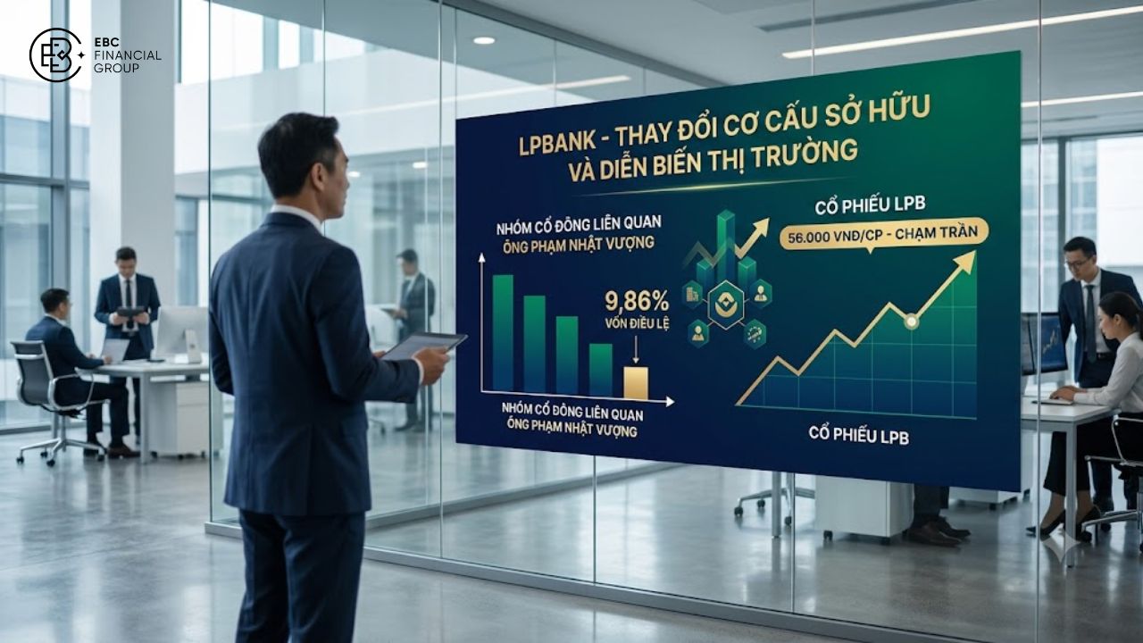 Nhóm cổ đông liên quan ông Phạm Nhật Vượng nắm 9,86% vốn LPBank, cổ phiếu LPB chạm trần 56.000 đồng Nhóm cổ đông liên quan ông Phạm Nhật Vượng nắm 9,86% vốn LPBank, cổ phiếu LPB chạm trần 56.000 đồng