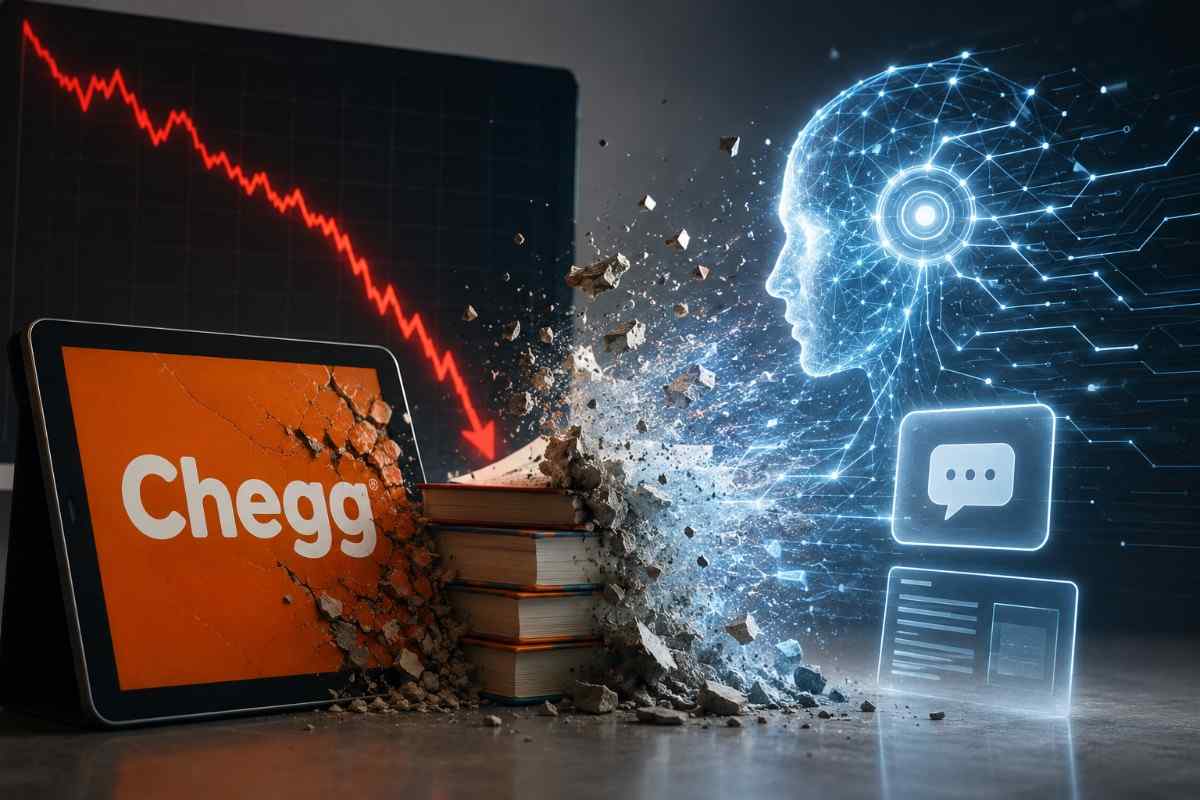 AIがCheggの株価を暴落させた AIがCheggの株価を暴落させた