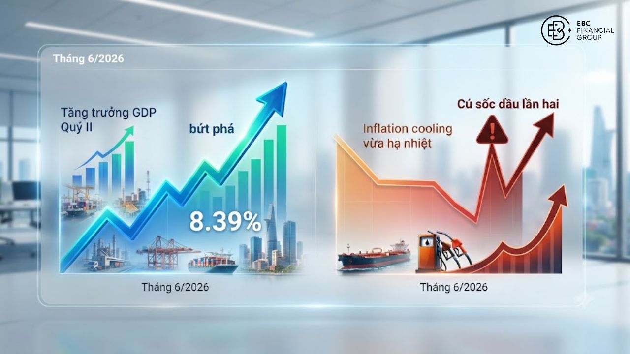 Kinh tế Việt Nam tăng tốc 8.18% trong 6 tháng, nhưng cú sốc dầu lần hai đang thử thách lạm phát