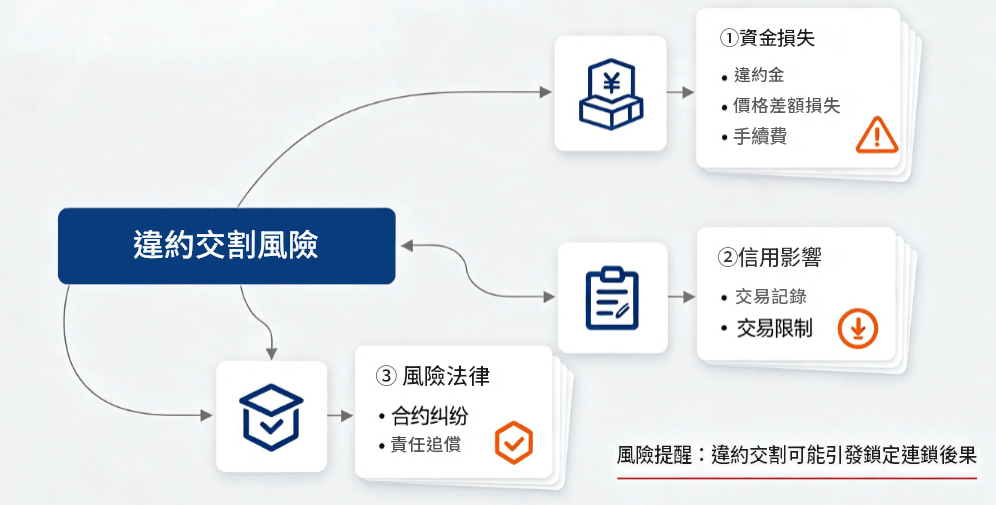 違約交割可能承擔的風險