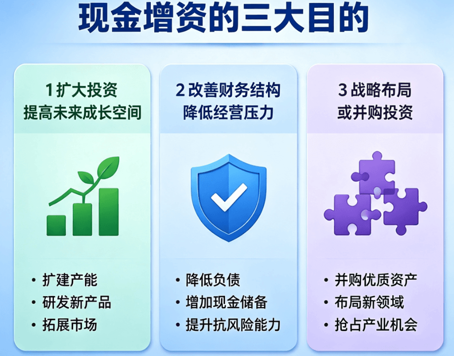 现增的三大目的 现增的三大目的