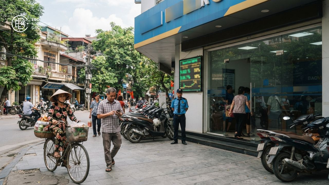 Lãi suất huy động bắt đầu giảm, nhưng chi phí vốn ngân hàng vẫn ở vùng căng