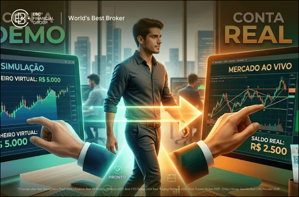 Conta demo ou conta real: Quando fazer a transição