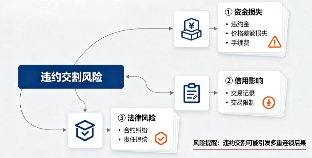 违约交割可能承担的风险