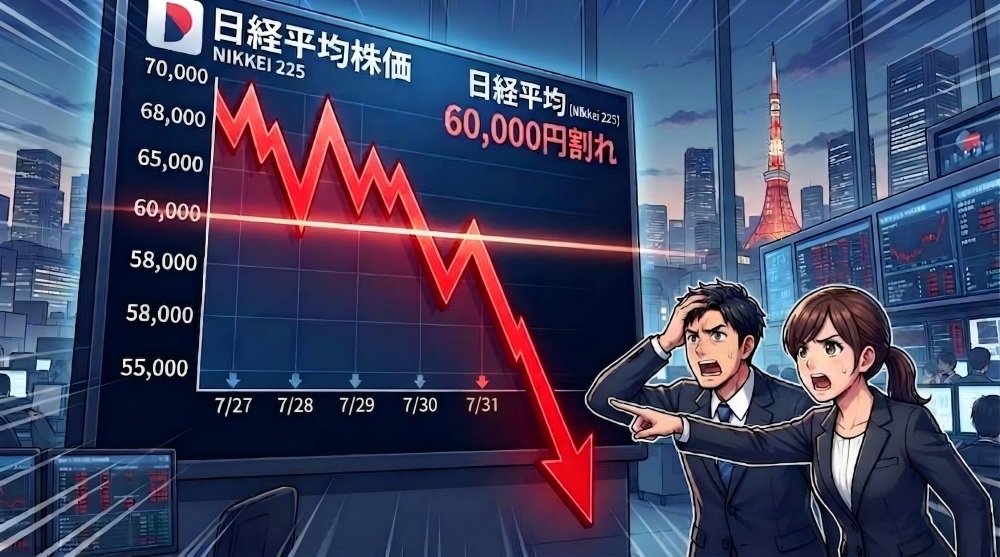 日経平均が60000円を割り込む可能性はあるのか?