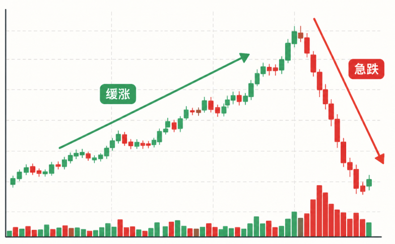 缓涨急跌