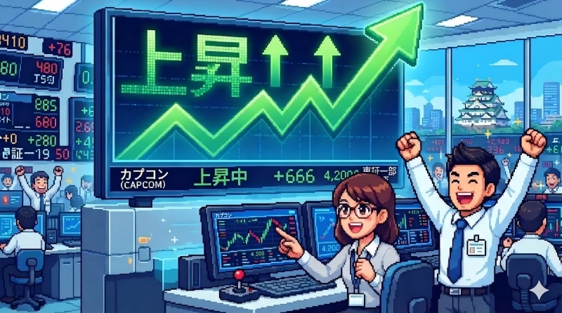 カプコン株価が上昇
