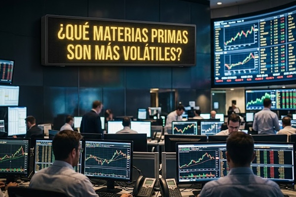 ¿Qué materias primas son más volátiles?