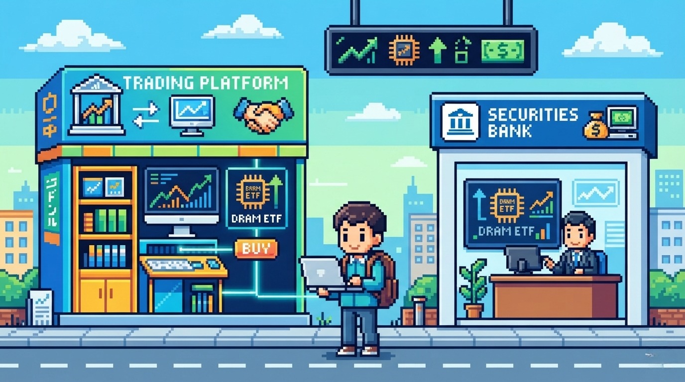 DRAM ETFはどこで買える? DRAM ETFはどこで買える?