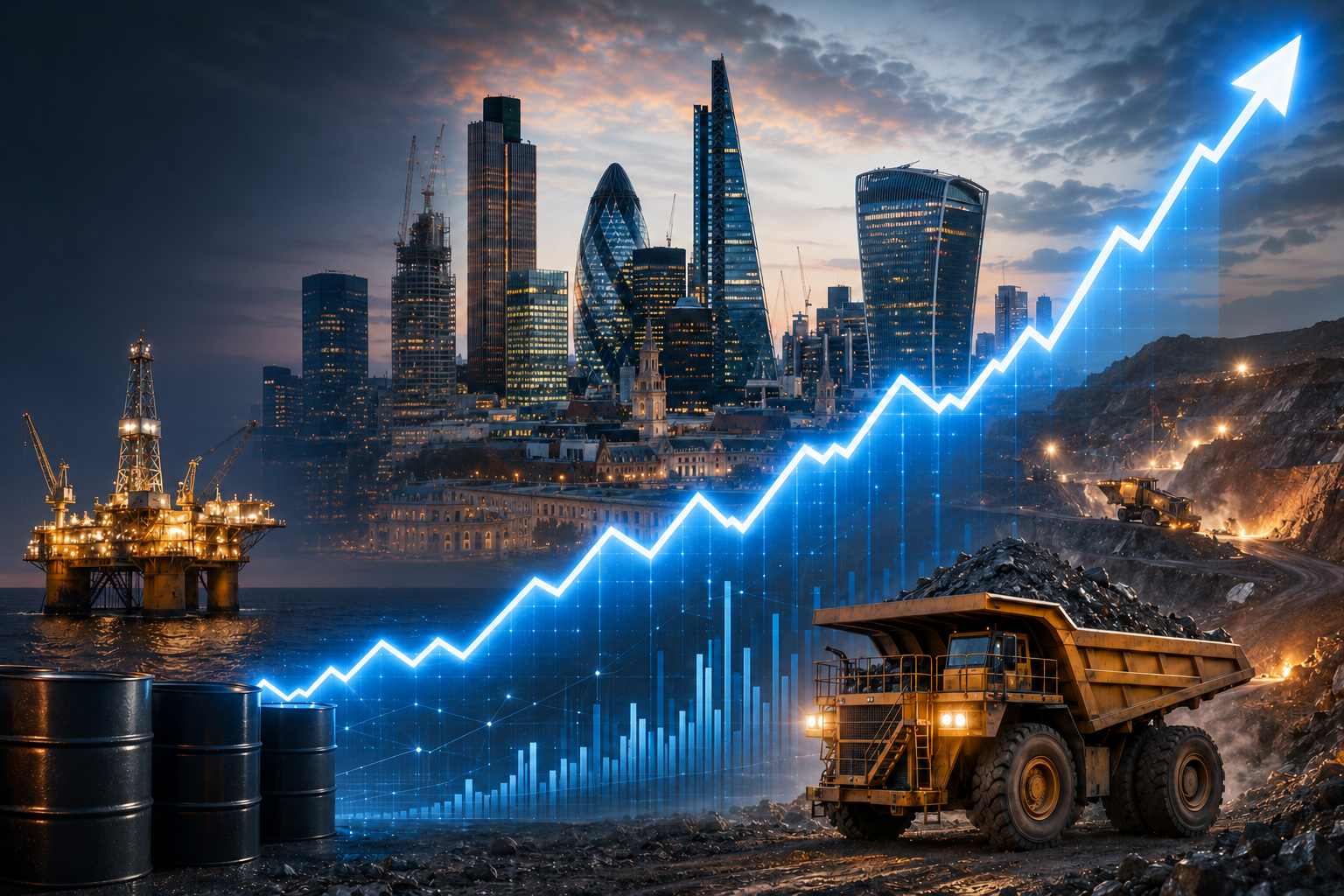 FTSE 100 Hits Record Intraday High of 10,951 as Oil Shares Lead