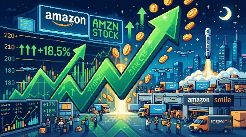 アマゾン株価が急騰 アマゾン株価が急騰