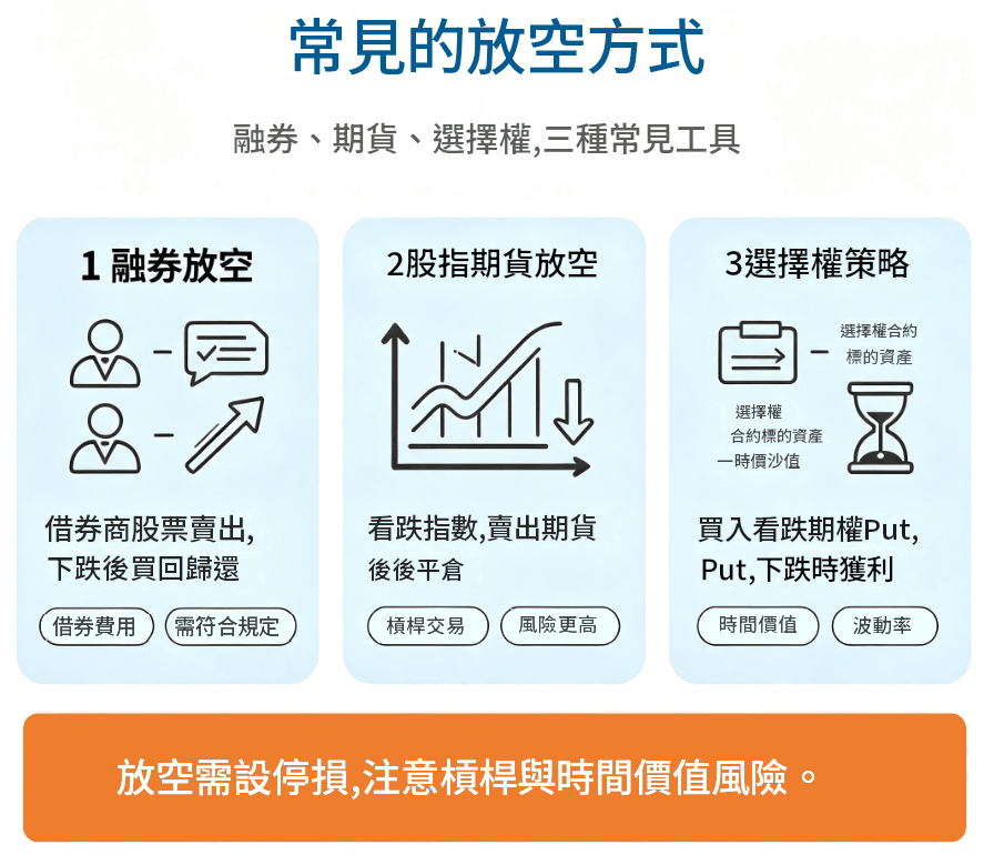 常見的放空方式