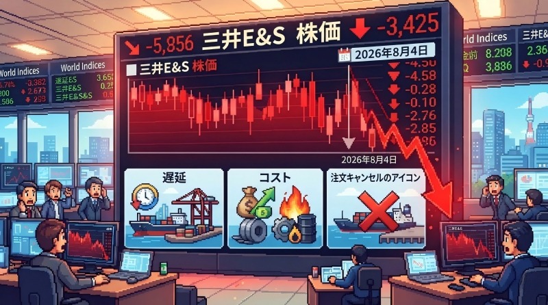三井E&S株価が急落した理由