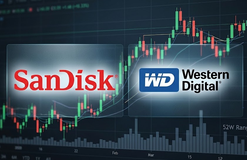 Acciones de Western Digital y SanDisk suben antes de sus resultados