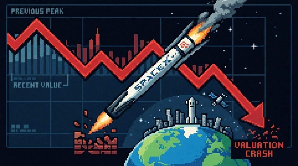 スペースXは再び下落