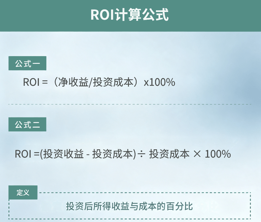 ROI计算公式
