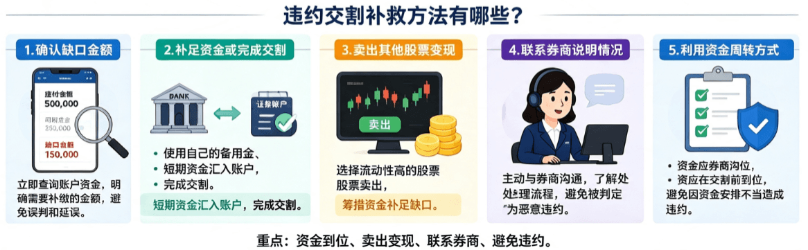 五种违约交割补救方法 五种违约交割补救方法