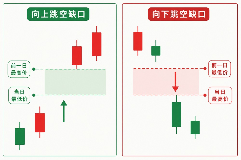跳空缺口后续方向:向上和向下 跳空缺口后续方向:向上和向下