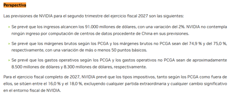Perspectivas NVDA