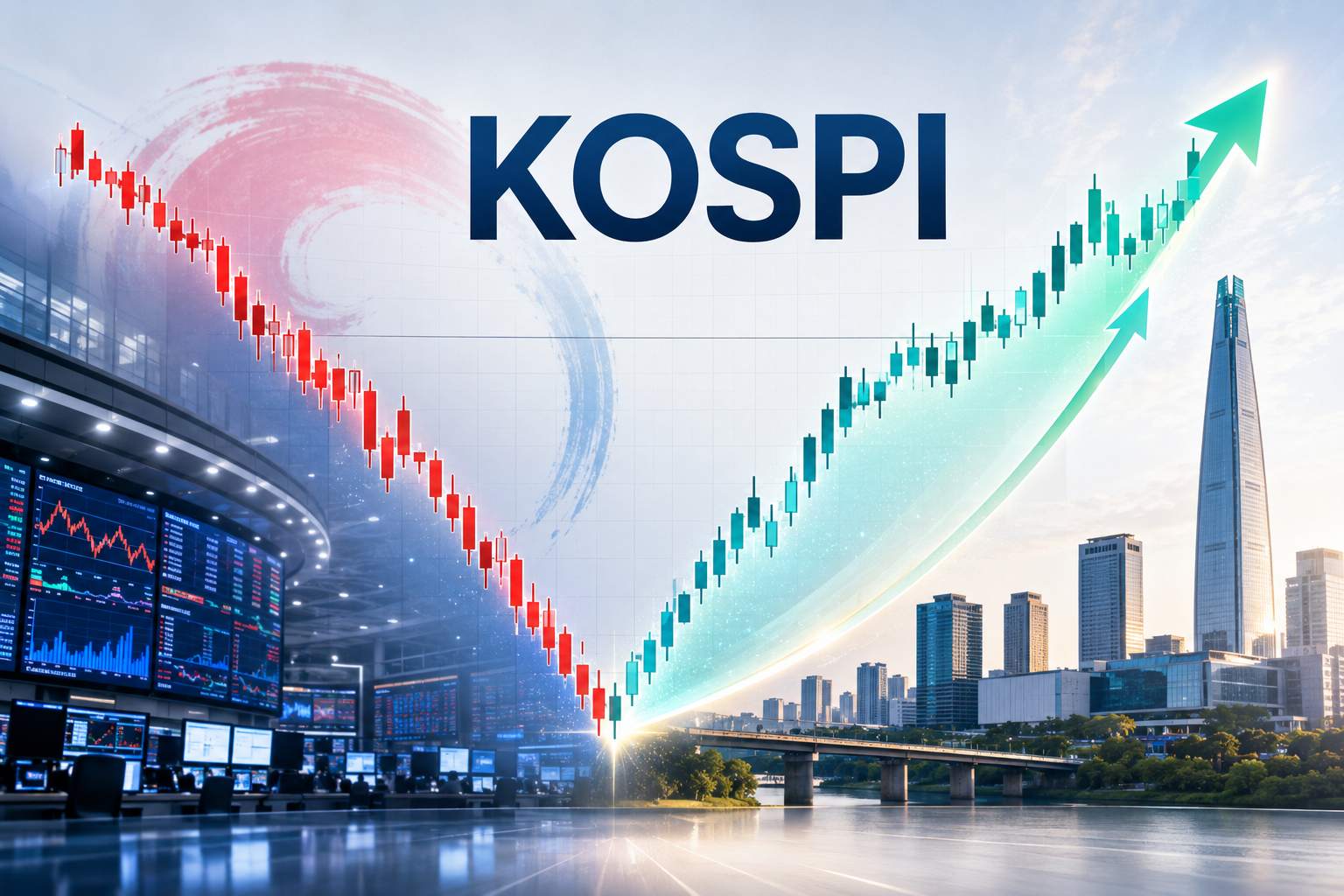 Featured_KOSPI ดิ่งแล้วเด้งกลับภายในวันเดียว จากติดลบ 2% สู่ปิดบวก.jpg