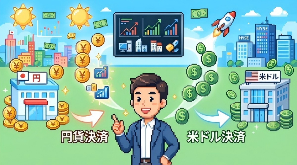米国株取引で円貨決済と米ドル決済はどっちがおすすめ?違い・メリット・選び方を徹底比較