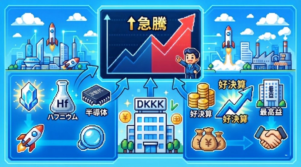 第一稀元素化学工業株価はなぜ急騰?ハフニウム技術と好決算で注目される理由を分析