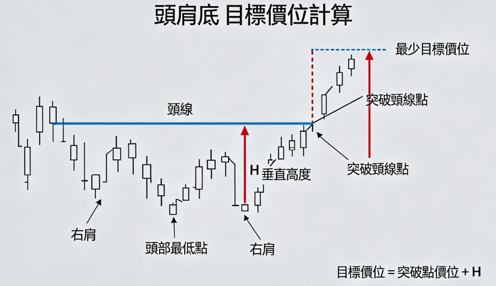 頭肩底目標價計算 頭肩底目標價計算