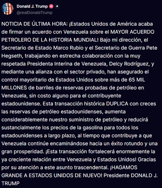 Comentario Donal Trump