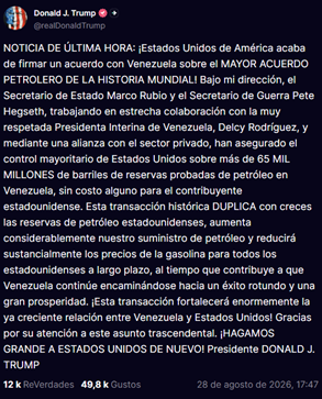 Comentario Trump