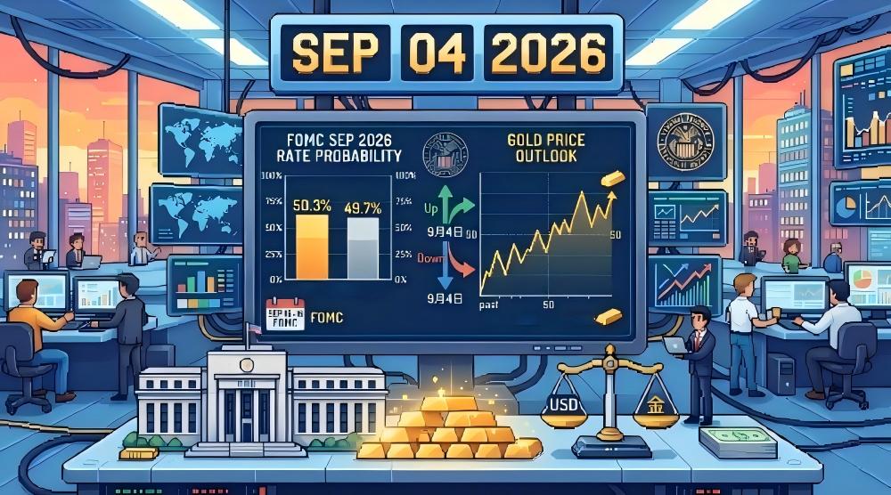 9月FOMC、利上げの確率は50%前後?金価格の今後を最新データで分析