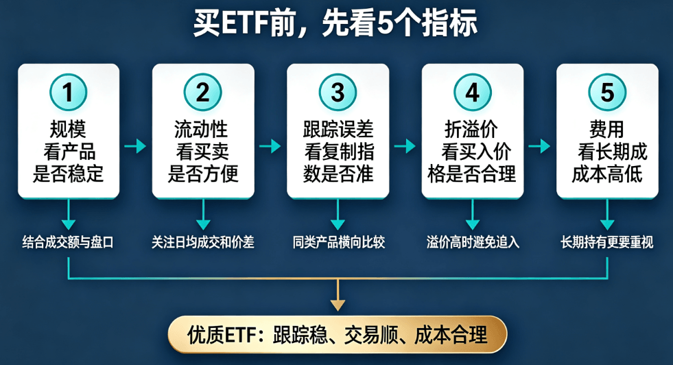 ETF新手买ETF前必须看懂的5个关键指标 ETF新手买ETF前必须看懂的5个关键指标
