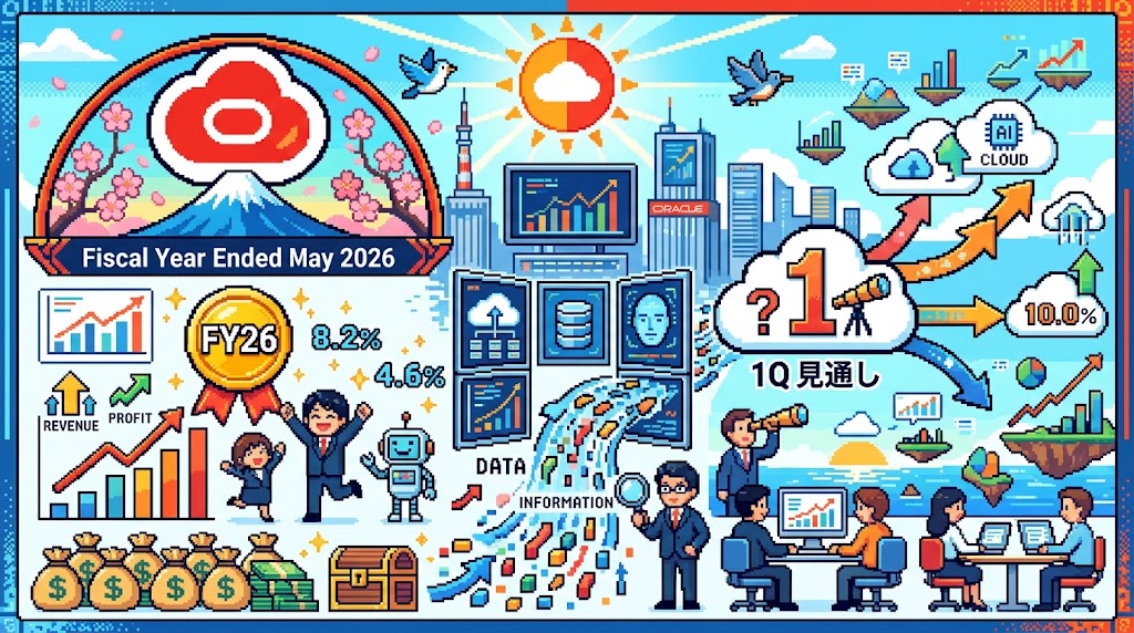 日本オラクルの決算速報前に確認したいポイント！2026年5月期実績と1Q見通し