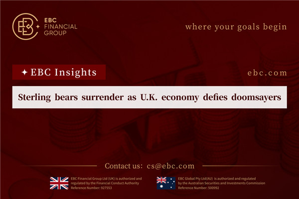 Sterling bears surrender as U.K. economy defies doomsayers