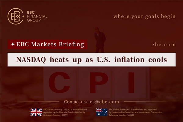 NASDAQ heats up as U.S. inflation cools