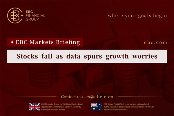 Stocks fall as data spurs growth worries