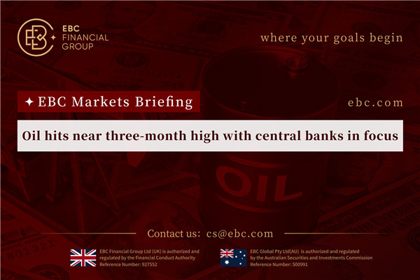 ​原油価格は3カ月近くの高値に触れ、中央銀行が注目