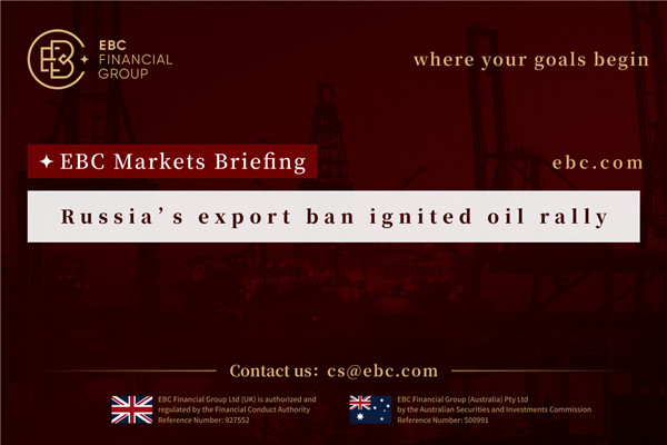 ​러시아 수출 금지령은 석유 반등을 일으켰다