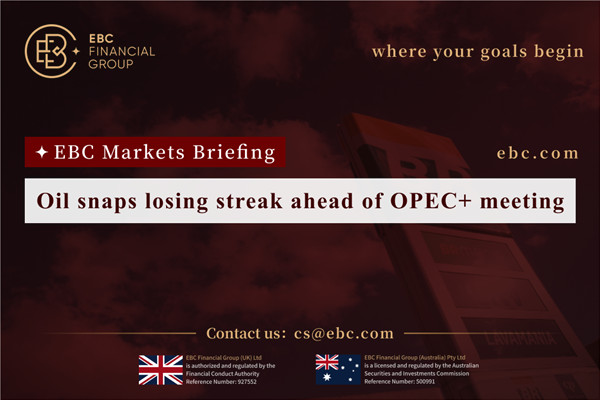 Oil snaps losing streak ahead of OPEC+ meeting