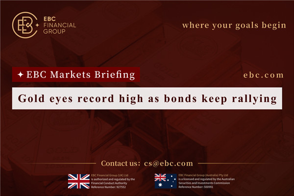 Gold eyes record high as bonds keep rallying