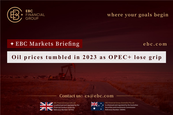 OPEC+가 통제권을 잃으면서 2023년 유가가 급락했습니다.
