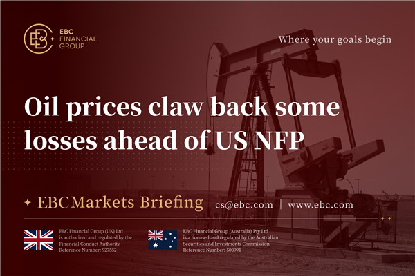 ​Oil prices claw back some losses ahead of US NFP