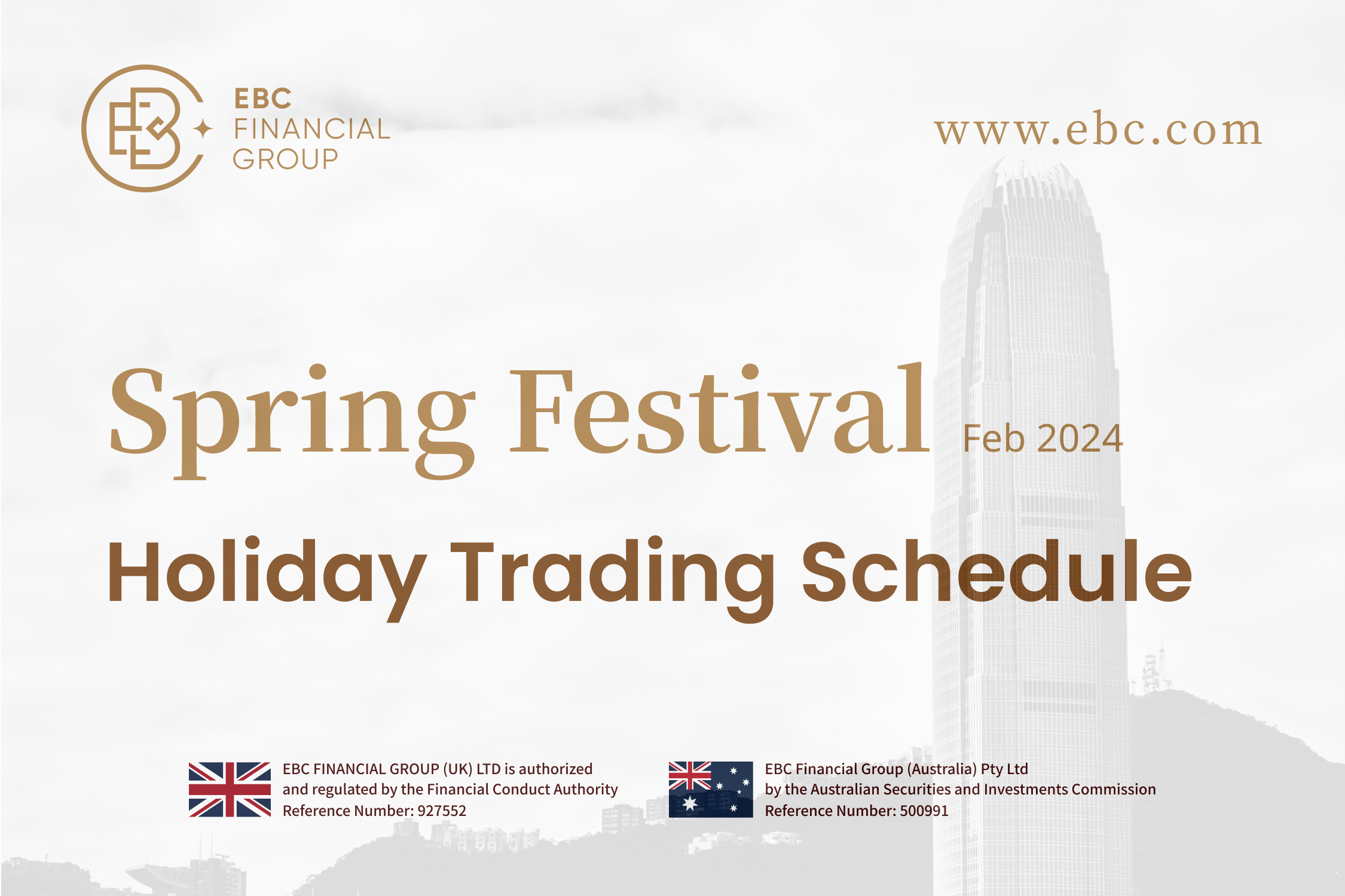 Spring FestivalHoliday Trading schedule Feb 2024