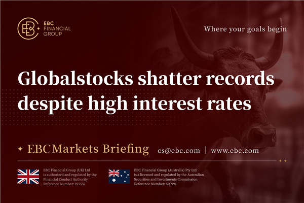 Global stocks shatter records despite high interest rates